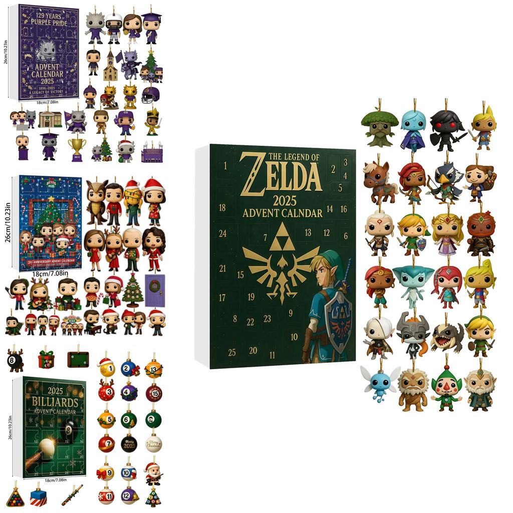 Stray Kids Weihnachts-Adventskalender mit 24 Acryl-Dekorationen zum Verschenken in der Weihnachtszeit