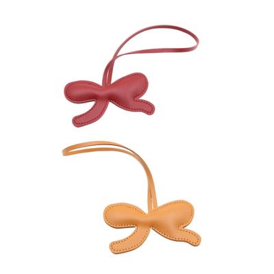 Portachiavi con Fiocco in Pelle Portamonete Fascino alla Moda Accessori per Borsa Ciondolo per Borsa Texture PU Adatto per Donne Ragazze Regalo
