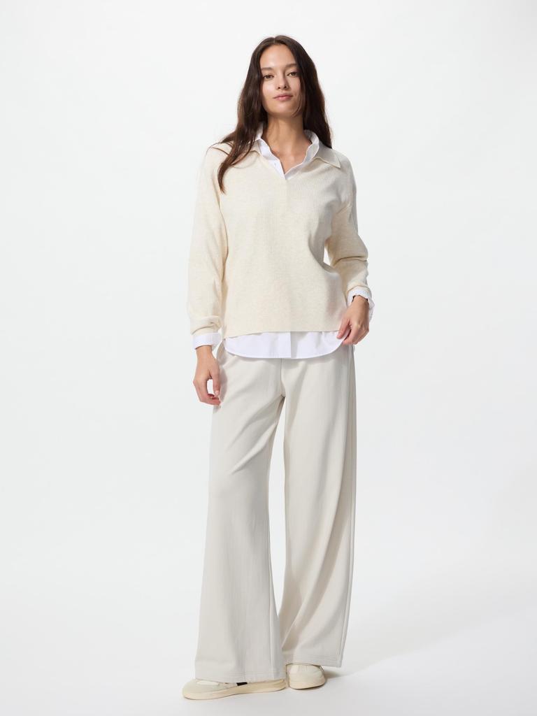 Uniqlo Warm Fleece Straight Pants Leg Length 72.5 To 75.5 Cm Long Length