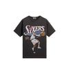 For NBA All-Star Philadelphia 76ers Allen Iverson Vintage Tee Black Men Tops KHM034945-001