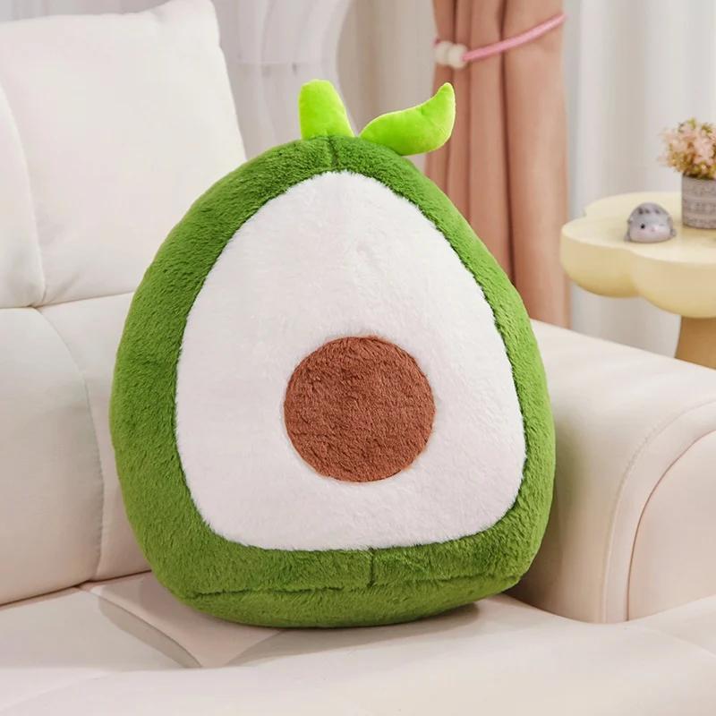 

Мягкая плюшевая игрушка в виде авокадо, мягкая кукла-фрукт, пушистая милая плюшевая подушка для сна, украшение для дивана, подарок на день рождения 25cm зелёный