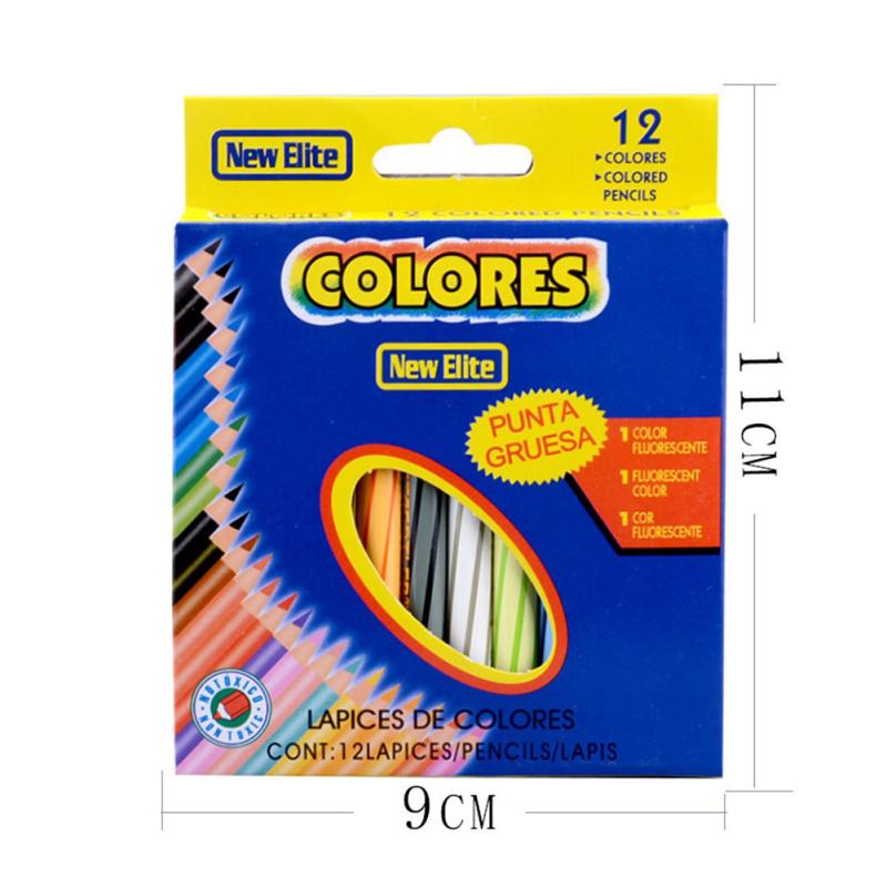 12 Colors/box Mini Colored Pencils Pre-sharpened for Drawing Art Students School Stationery