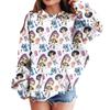 Sweatshirts For Teen Girls Hoodies Long Sleeve Drawstring Pullover Cute Printed Hoodie Top