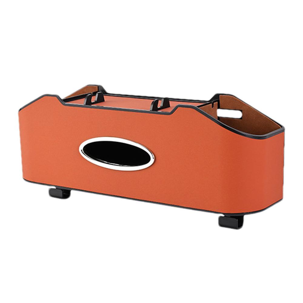 

Автомобильный органайзер для заднего сиденья с крючком, портативный держатель для заднего сиденья автомобиля, карманы для хранения вещей, органайзер для спинки сиденья автомобиля для путешествий оранжевый