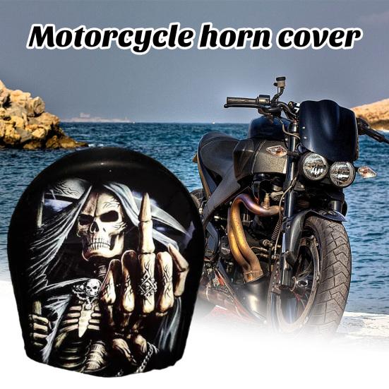 Motocyklový kryt na klakson Vlastní lakovaná sekačka Jedinečná a mrazivá dekorace Kryt na klakson pro vás