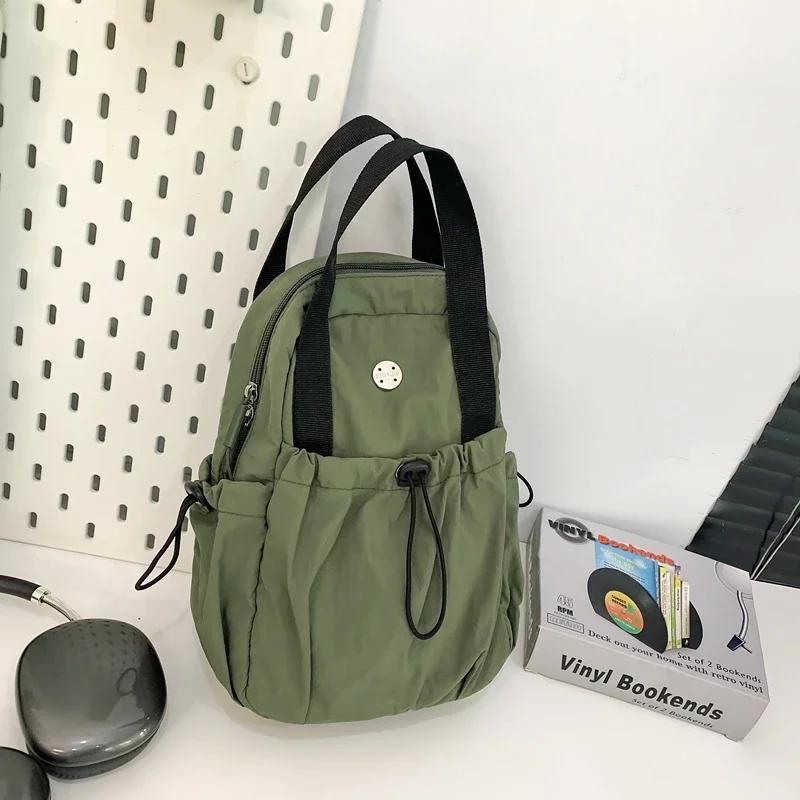 Three uses solid soft zipper chest large capacity portable trendy fashionable leisure sports shoulder bags for women