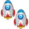 Space Set, New Astronaut, New Rocket, New Flying Saucer, Space-Themed Aluminum Foil Balloons, Universe Space-Themed Birthday Party Decorations