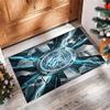 Manchester City Printed Flannel Area Rug Non Slip Soft Polyester Floor Carpet Indoor Decor Mat for Bedroom Living Room Sofa