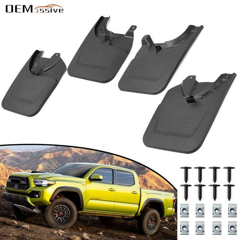 

4pcs For Toyota Tacoma N300 2016 - Mud Flaps Splash Guards Mudguards No Drilling Front Rear 2017 2018