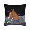 Pillow Case Anime B-BoJack H-Horsemans Soft  Pillow Cover For Sofa Couch Bed Living Room Cute Funny Pillowcases
