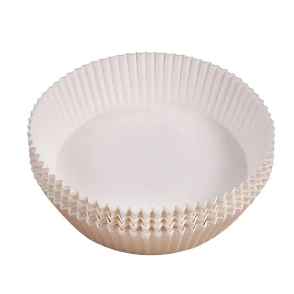 20/50/100Pcs Air Fryer Disposable Paper Air Fryer Accessories Square Oilproof  Liner Non-Stick Mat for Kitchen Oven Baking