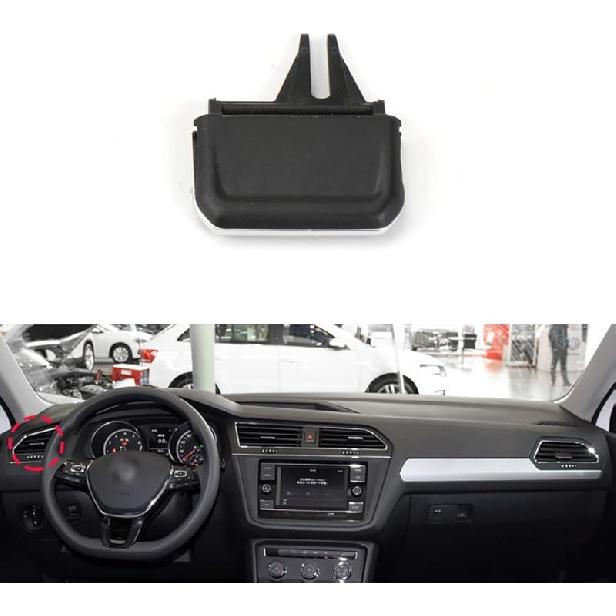 Front Center AC Vent Air Conditioning Vent Outlet Tab Clips Fit for Volkswagen Tiguan 2017-2021 (NO.4)