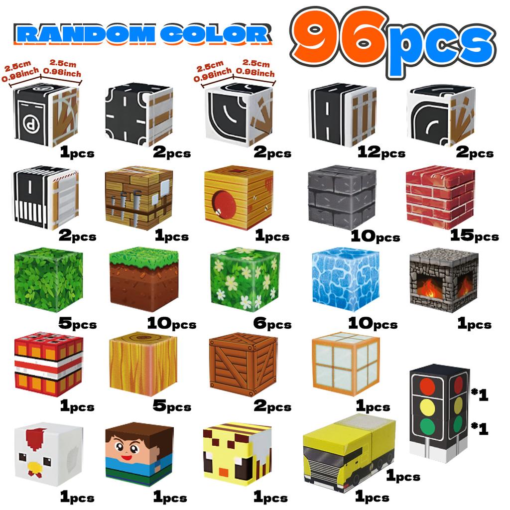 High-Quality Magnetic High-Quality Blocks - High-Quality Grassland High-Quality Magnetic High-Quality Building High-Quality Blocks High-Quality Set