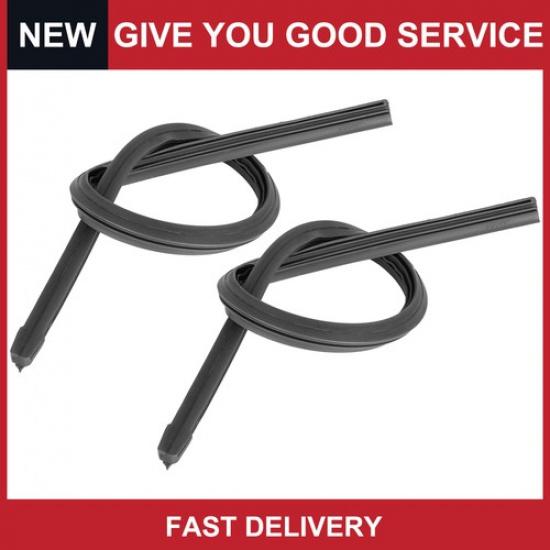 Universal 450mm 18inch 3 Section Rubber Windshield Wiper Blade Refills Pack of 2