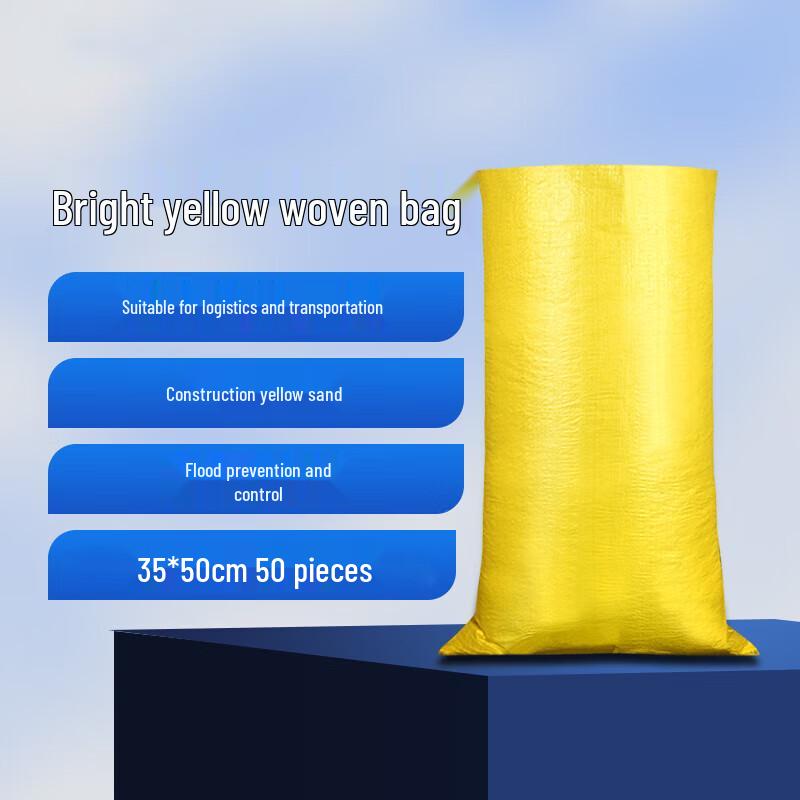 Zhanwei Bright Yellow Heavy-Duty Woven Packing Bags