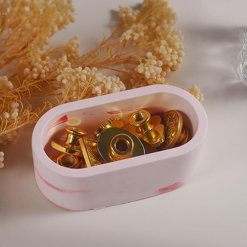 Rectangular Storage Box Silicone Mold Diy  Epoxy Glue Mold Elliptical Succulent Flower Pot Gypsum Cement Mold