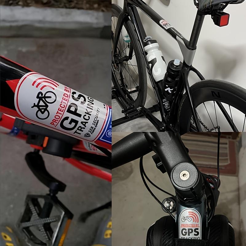 1set Waterproof Bicycle Anti-Theft Sticker Motorcycle Scooter GPS Tracking Reflective Warning Stickers Moto Accessories