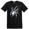 Silver Spider Graphic T Shirt Cool Animal Design Spiderweb Tee