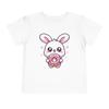 Söt kaninmunk T-shirt för småbarn Kawaii Tecknad Påskharen Grafisk T-shirt
