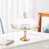 Cake Stand with Dustproof Lid Elegant Pastry Display Tray for Bakery Birthday and Christmas Celebration