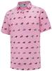 Short Sleeve Polo Shirt with Equestrian Horse Print, Casual Stylish Top