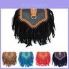 Elegant Bohemian Tassel Crossbody Bag For Women Stylish Vintage Pu Shoulder Bag