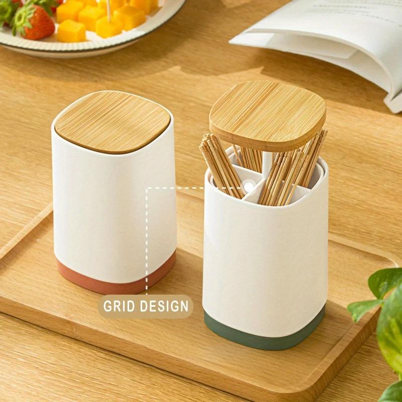 Toothpick Box Semi-automatic Toothpick Holder Home Personalized Creative Cotton Swab Toothpick Box Storage Box