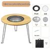 Outdoor Charcoal Grill Fire Pit Table Set