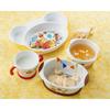 Skater Rice Bowl, Easy-to-Scoop Children's Tableware, Pooh Sketch, Disney Design, 12.5 X 10 X 5.2cm (WP2)