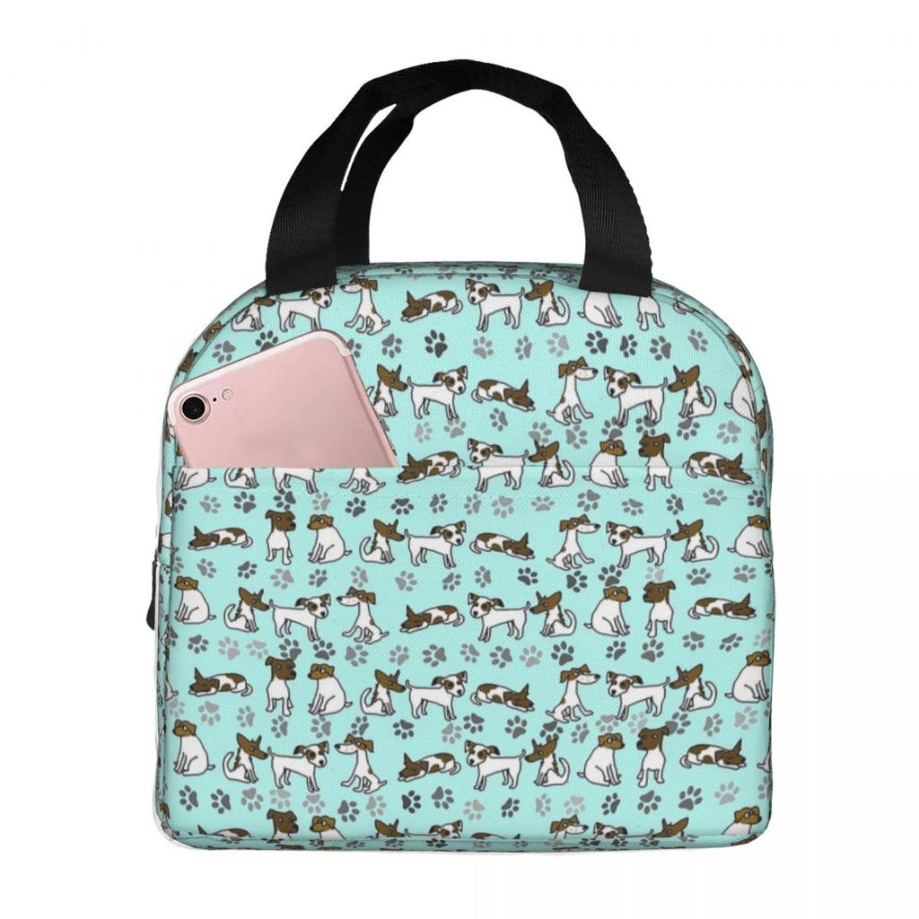 Dog Jack Russell Terrier Insulated Lunch Bag for Women Office Cooler Thermal Food Box Tote Portable Lunch Boxes Container