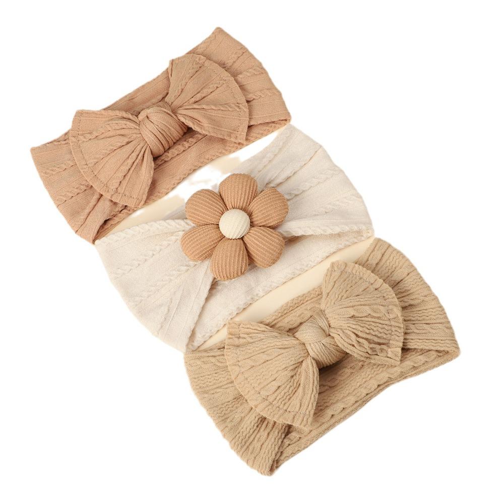 

Korean Style Infant Hairband Flower Elastic Hair Hoop Lovely Baby Headband Kids коричневый