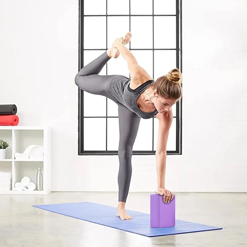 EVA Gym Yoga Block Foam Brick Training Exercise Fitness Equipment Yoga Bolster Pillow Cushion Stretching Body Shaping Yoga Block
