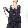 Fashion Sequined Women's Shiny Backpack with Large Capacity, Elegant and Luxurious Sequined Single Shoulder Handbag