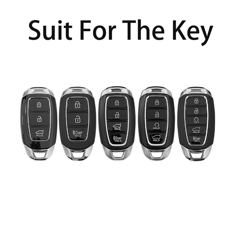 For Hyundai Elantra Car Model Key Case Key Protective Case For Verna Santa Fe I30 Kona Azera Accent Remote Key Cover