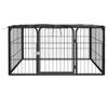 VidaXL Dog Playpen 4 Panels Black 100x50cm Powder-Coated Steel 171795