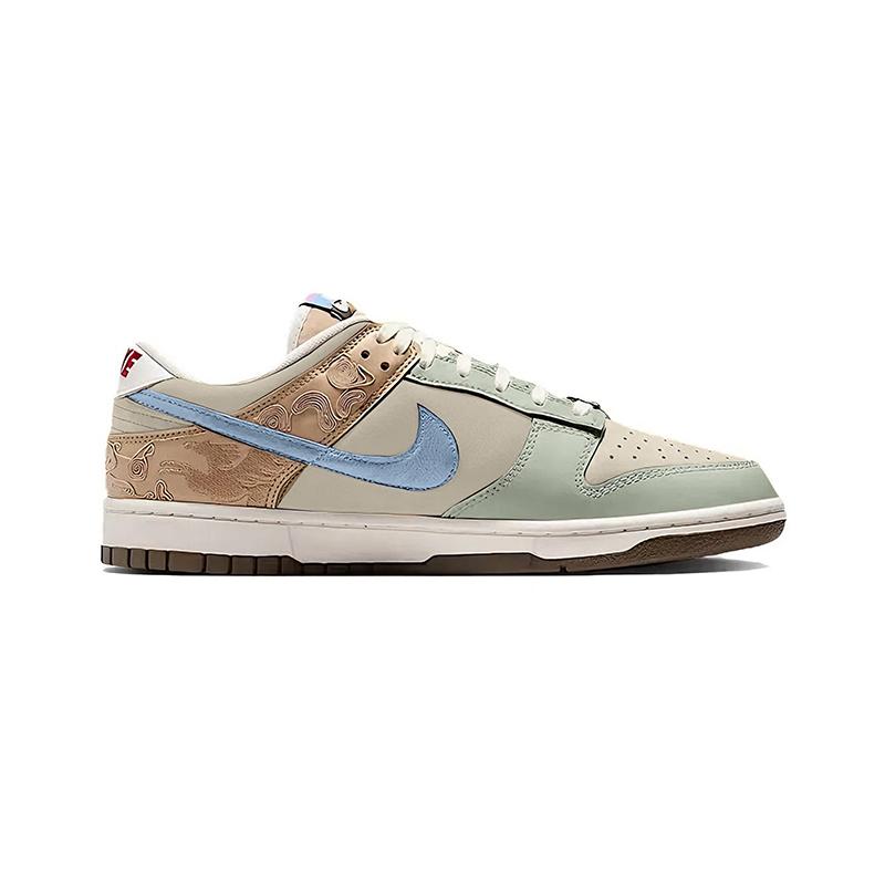 Nike Dunk Celadon Glaze Cloud Pattern, Premium Feel CNY Horse Year Limited, Fresh, Design Aesthetic Abrasion Resistant IQ1118-220(Team1625-)