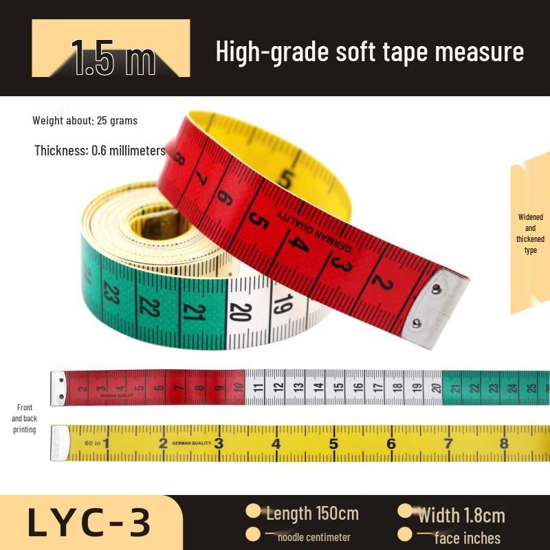 

ПВХ Стекловолокно Мягкая Измерительная Лента - 1,5 м, 2 м, 3 м Портновская Измерительная Лента