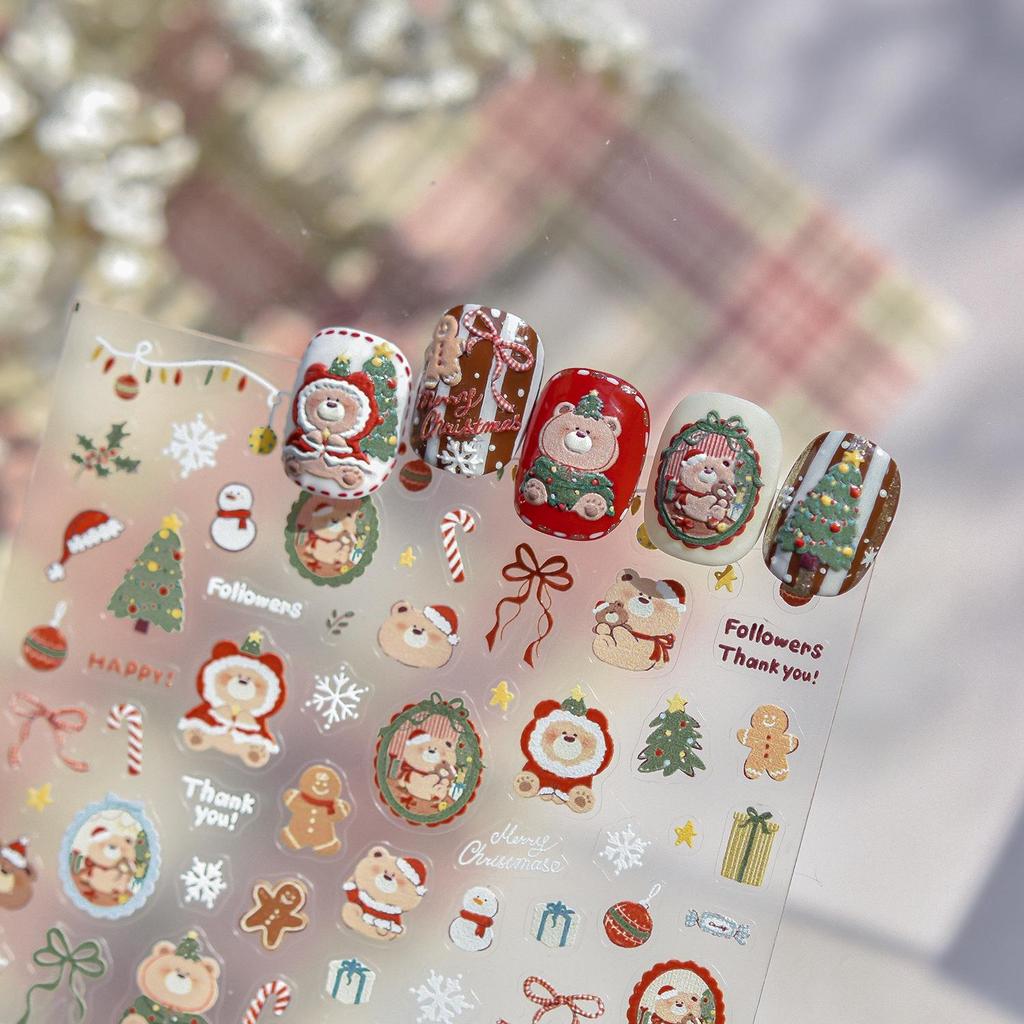 Tomoni Thin & Tough Cute Cartoon Dog Nail Art Stickers for Kids