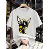 Men'S Round Neck Trendy Minimalist Creative Bumblebee Print Design Casual Wear T-Shirt, Comfortable And Easy, Stylish Round Neck
