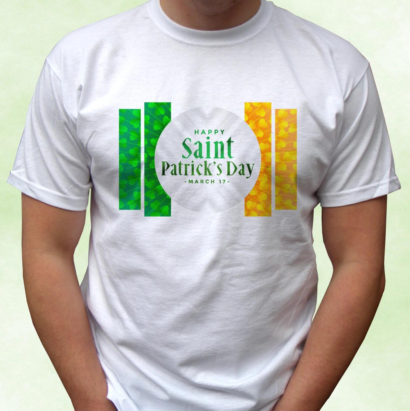 Happy St Patricks Day kids boys T-Shirt Ireland flag top party gift s s kids sizes 150