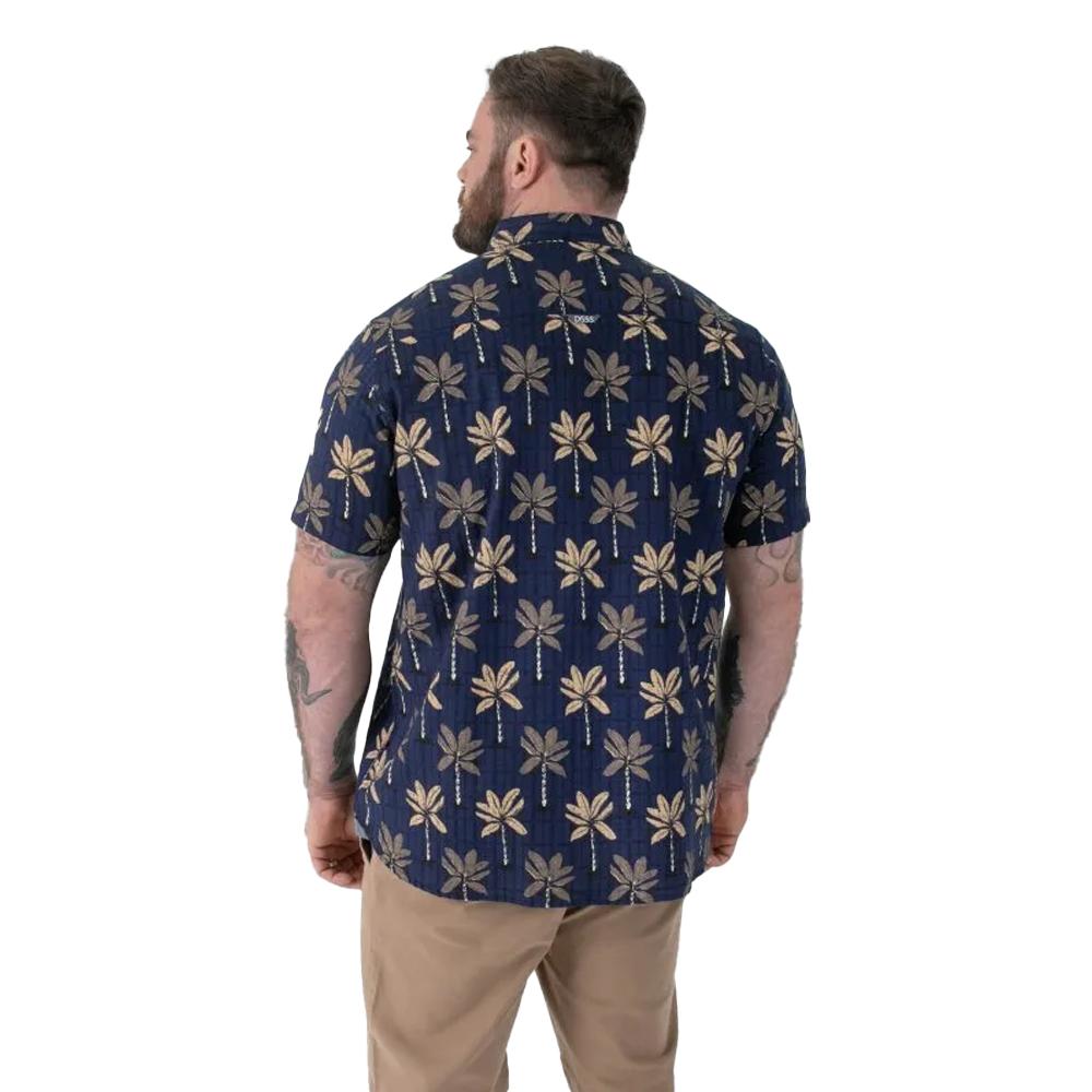 Duke Mens Davey D555 All-Over Print Jacquard Kingsize Shirt