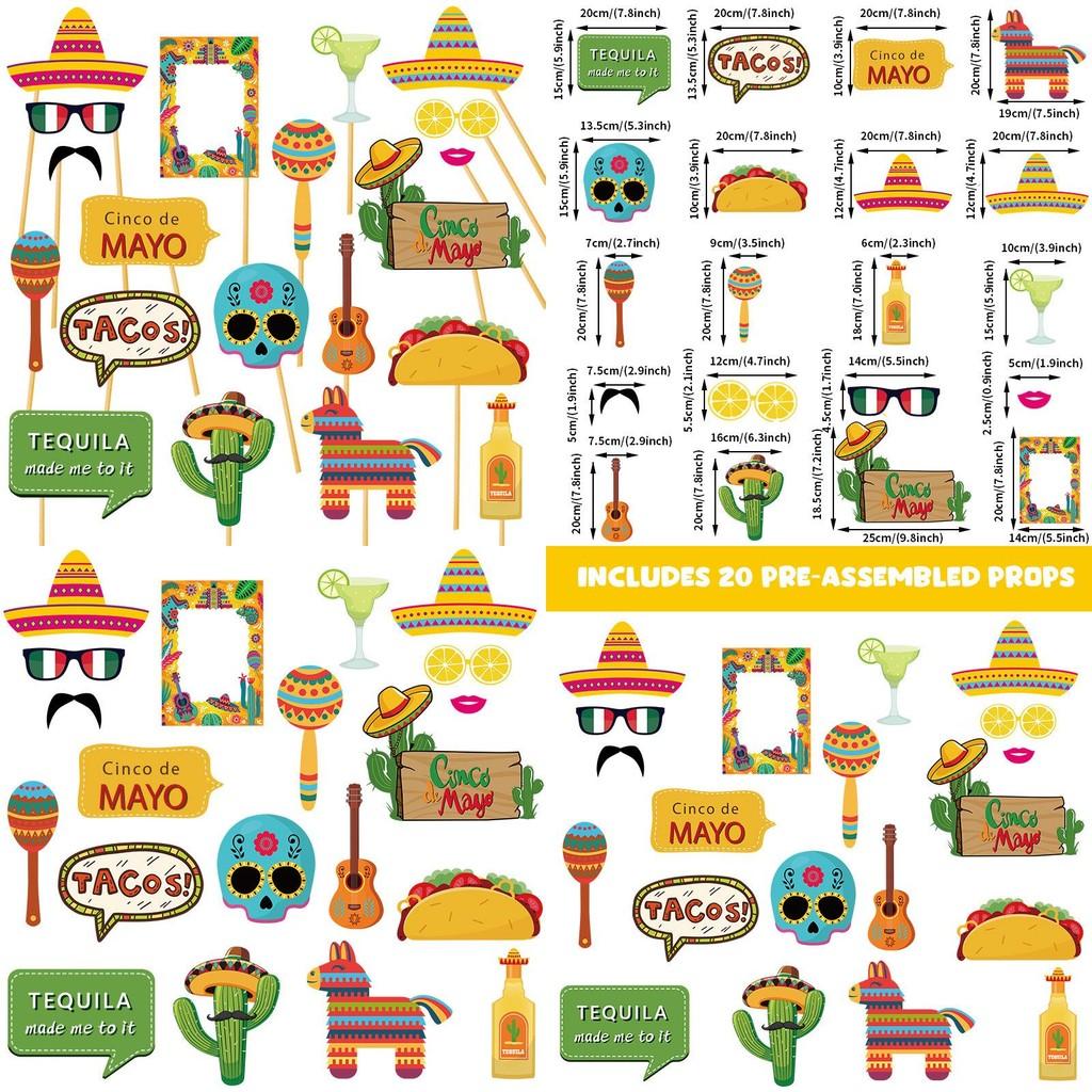 Mexikanischer Karneval Foto Requisiten Party Dekorationen Mit Papiermaterial Für Festliche Veranstaltungen