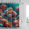 Marine Life Theme Waterproof Shower Curtain Bathtub Bathroom Partition Curtain Bathroom Decorative Shower Curtain 180x 180cm