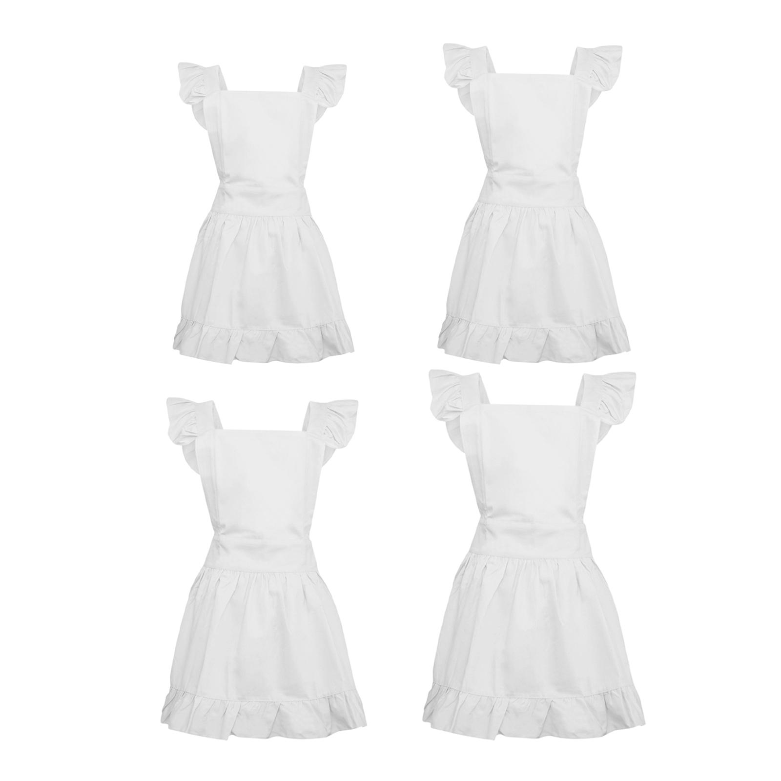 

Ретро фартук с рюшами Хлопковый фартук Костюм горничной для женщин Подарок для матери в отеле S