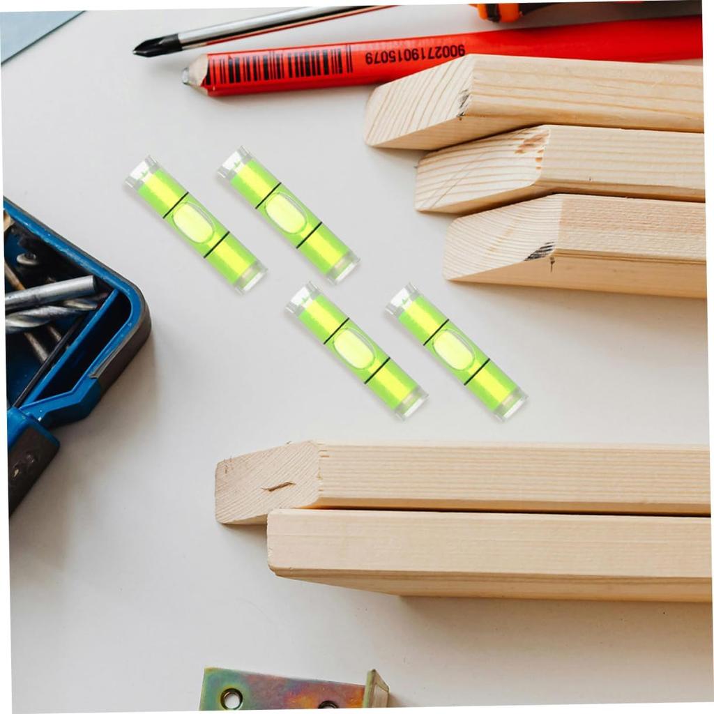 50 Small Bubble Leveler Tools Cylindrical Precision Spirit Levels 8x23mm Compact for Easy Carrying
