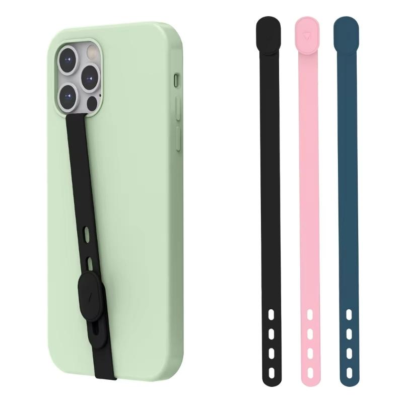 Adjustable Anti Lost Cellphone Case Wristband Portable Silicone Phone Grip Strap Elastic Hand Band Smartphone Accessory