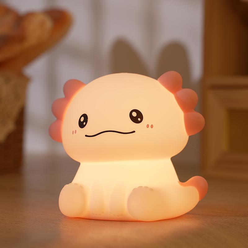 Chameleon Silicone Night Light Soft Nursery Nightlight,Rechargeable Dimmable LED Squishy Novelty Animal Bedside Lamp,Kid Gifts
