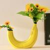 Modern Banana-Shaped Vase – Minimalist Home Decor for Flower Arrangement Creative Living Room/Dining Table Ornament.