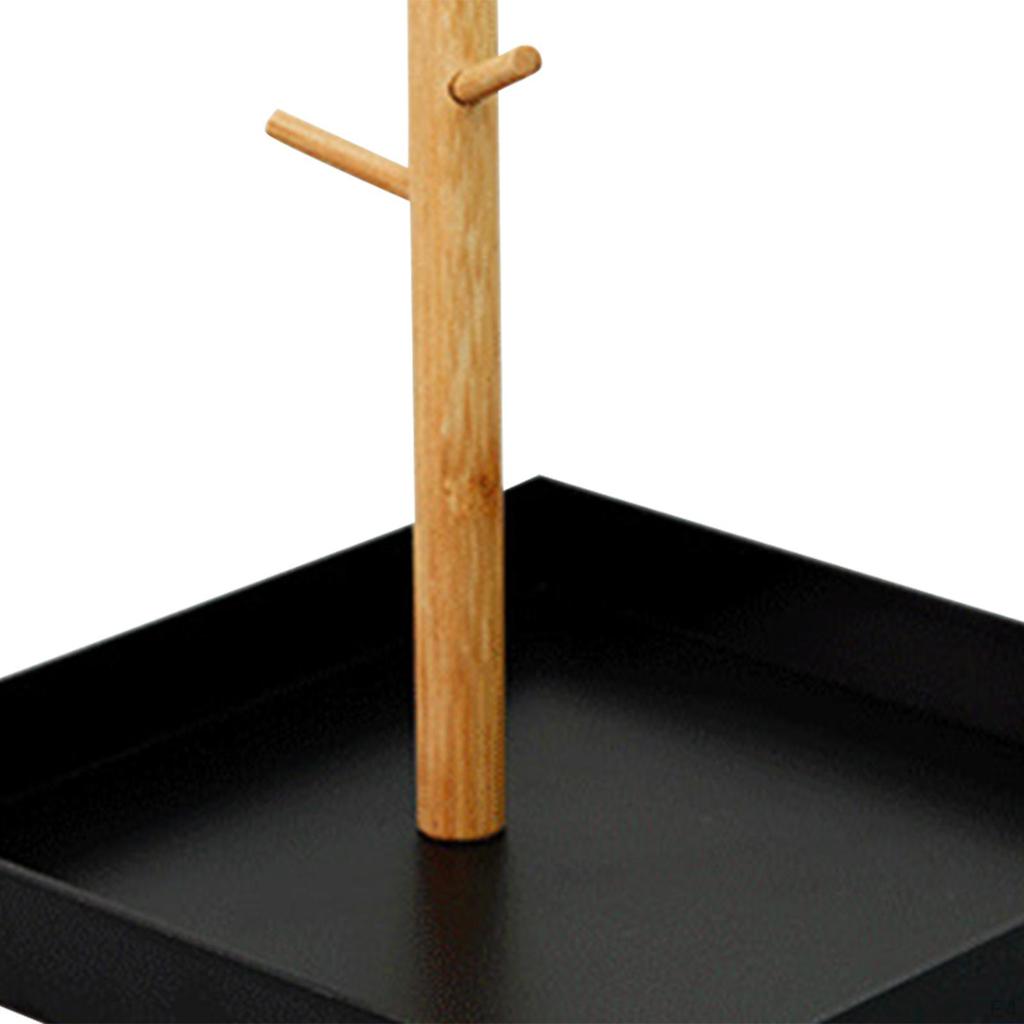 3 Tier Entryway Hanging Organizer Key Rack Jewelry Tray Bracelet Storage Hooks