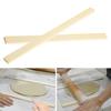 2 Dough Measuring Strips, Wooden Rolling Pin Guides, Noodle Cooking Ruler, Mud Stick Guide